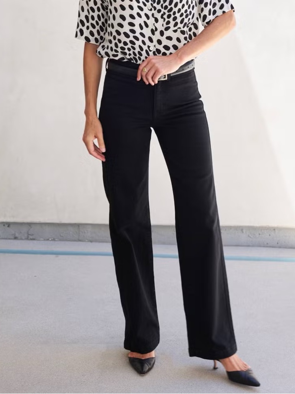 AYR The Special Sauce Wide Leg Trouser Jeans Black Size 32